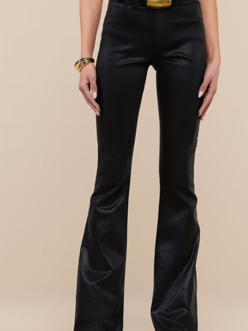 L'Agence Marty Coated Flare Jean Sz 27 NEW